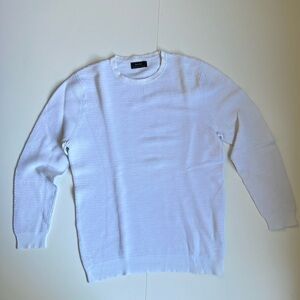 Zara men’s White vintage ribbed shirt/sweater, Size M